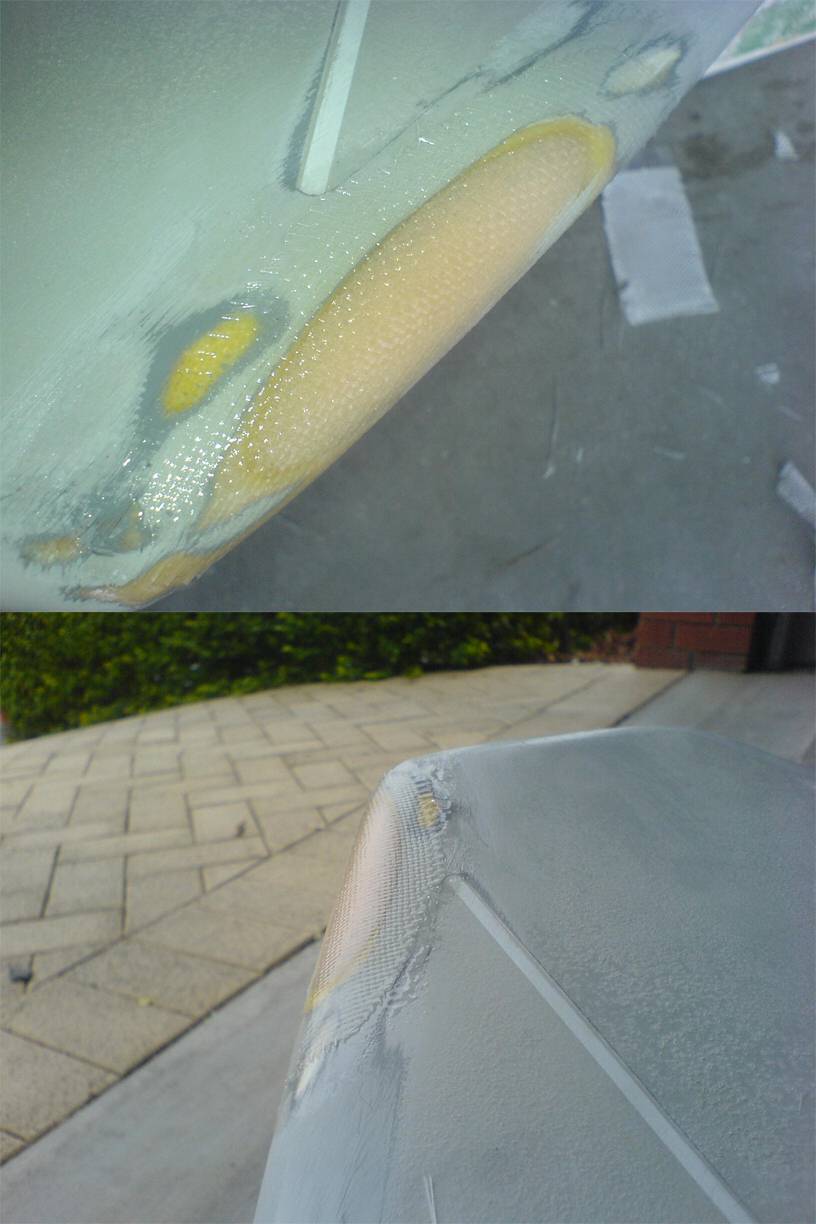 Nose repair on fanatic slalom