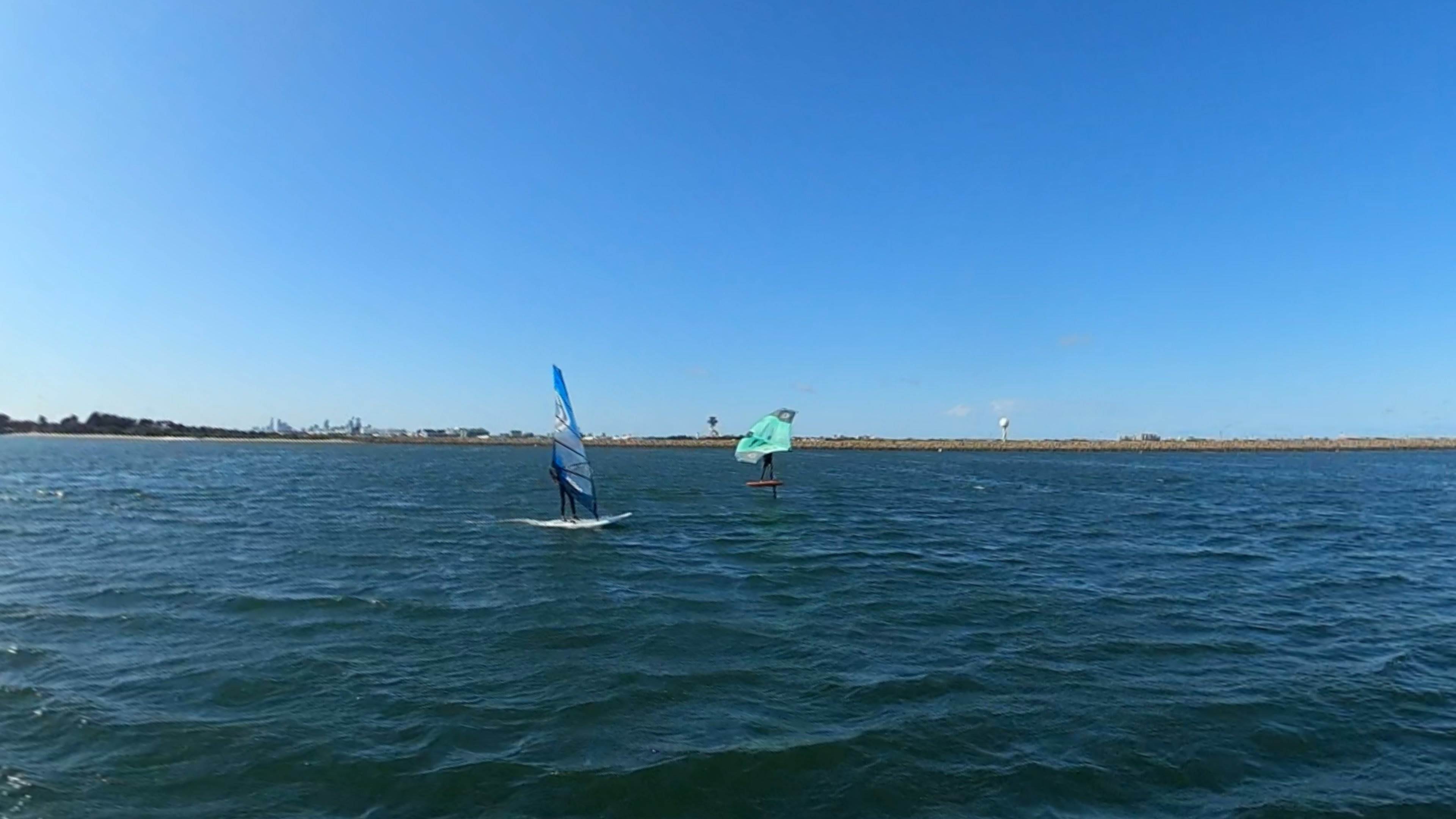 Early Spring day at the end of Winter 2022 with a lot of sails and wings out