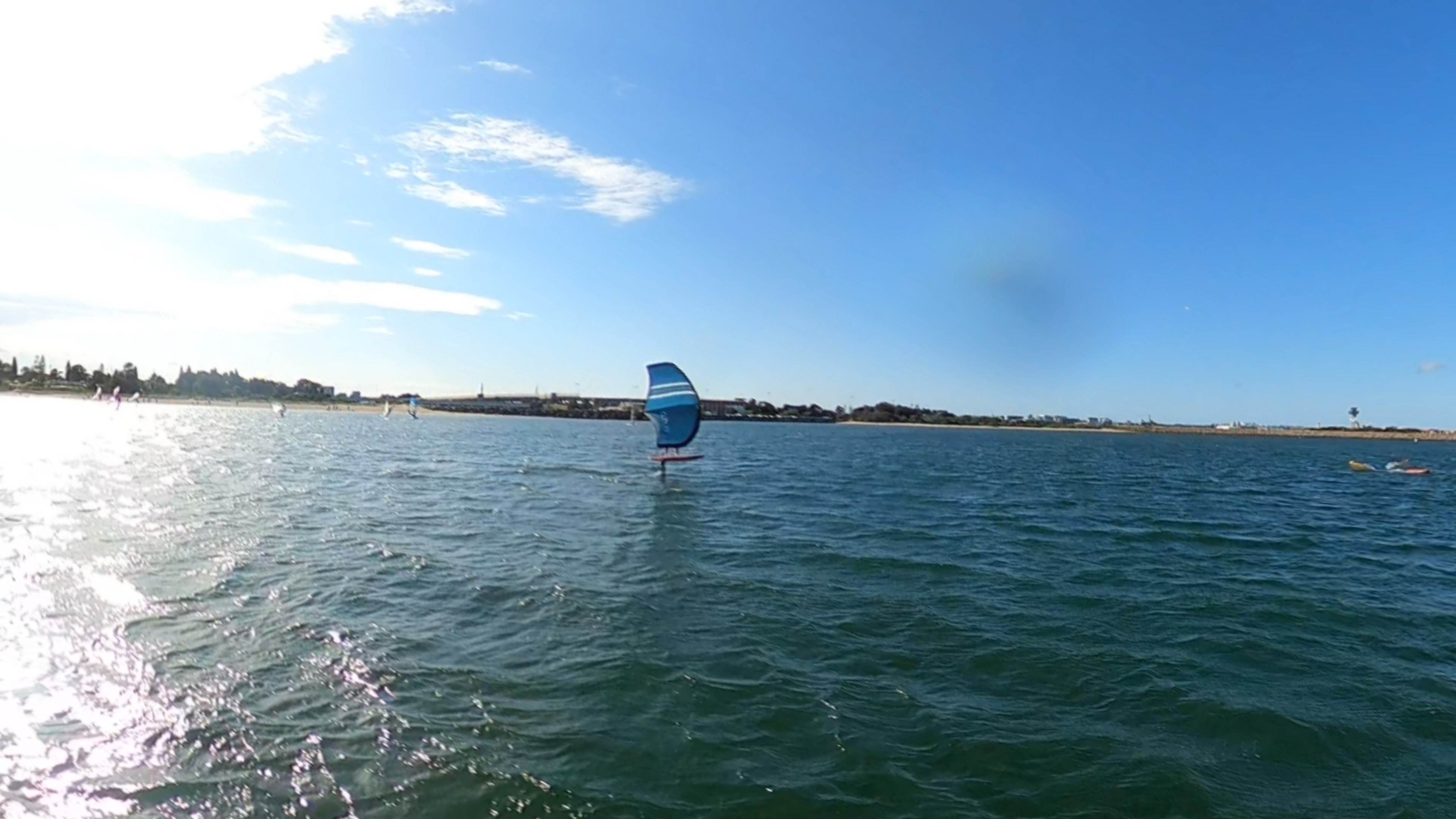 Early Spring day at the end of Winter 2022 with a lot of sails and wings out