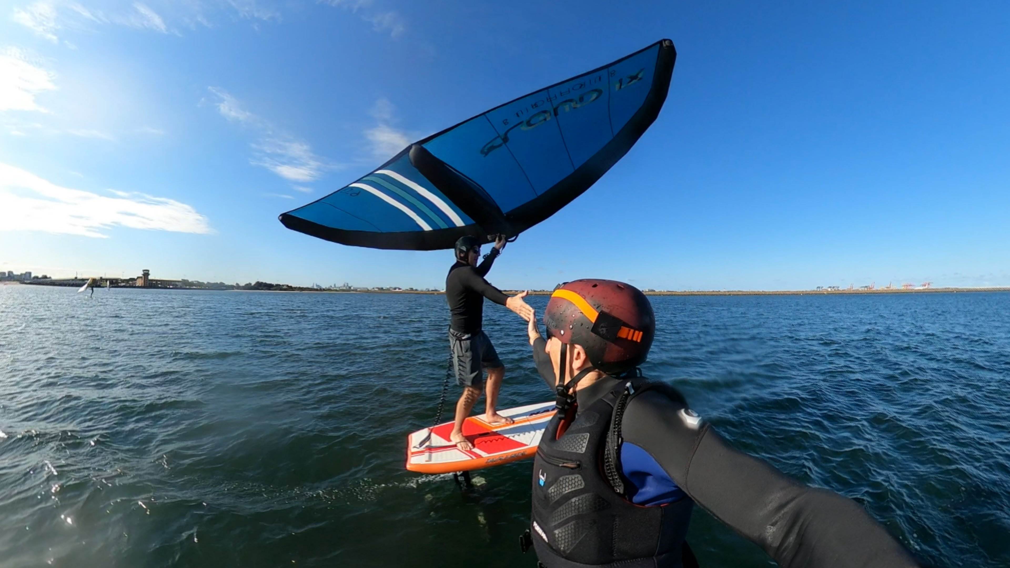 Early Spring day at the end of Winter 2022 with a lot of sails and wings out