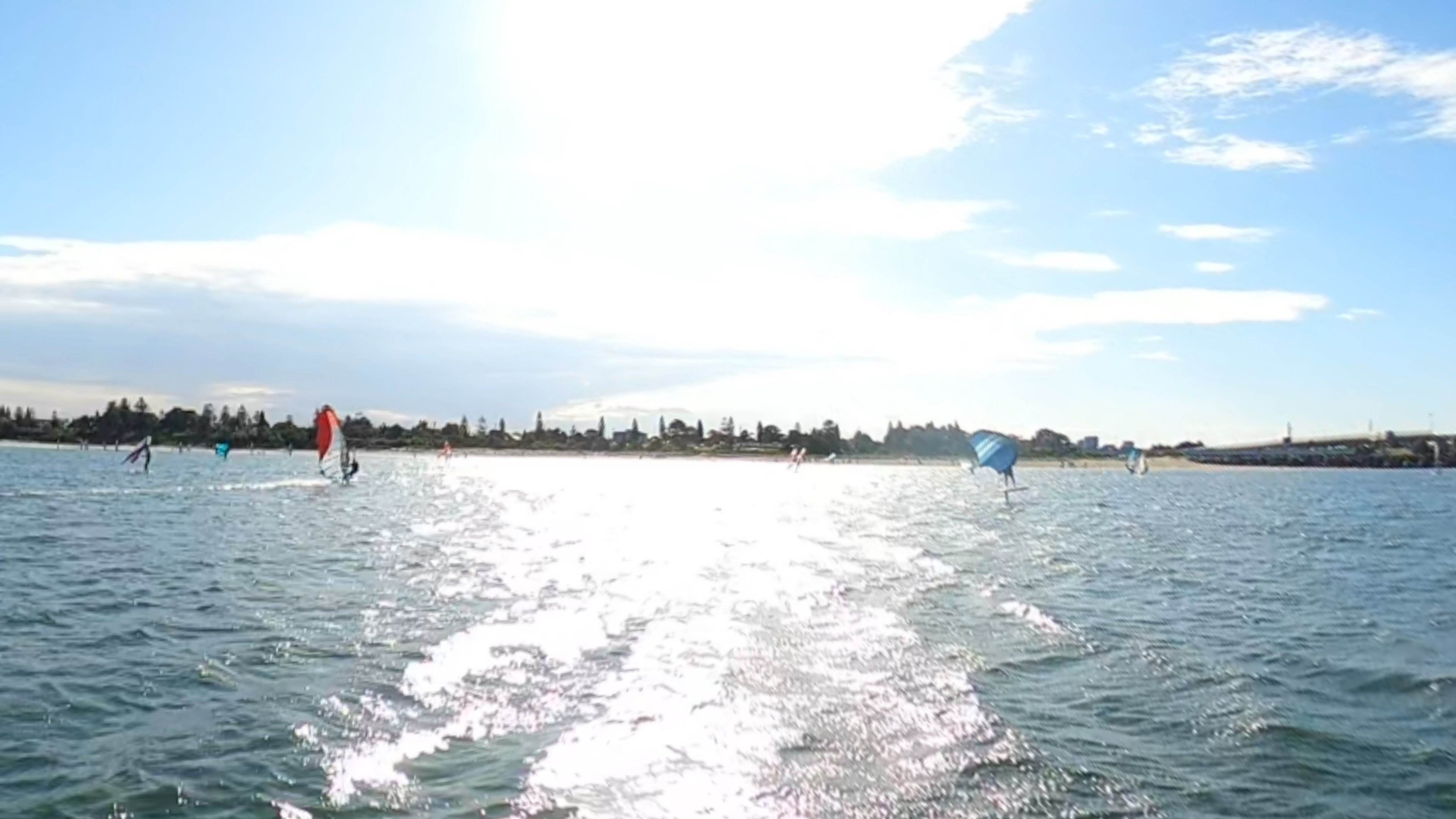 Early Spring day at the end of Winter 2022 with a lot of sails and wings out