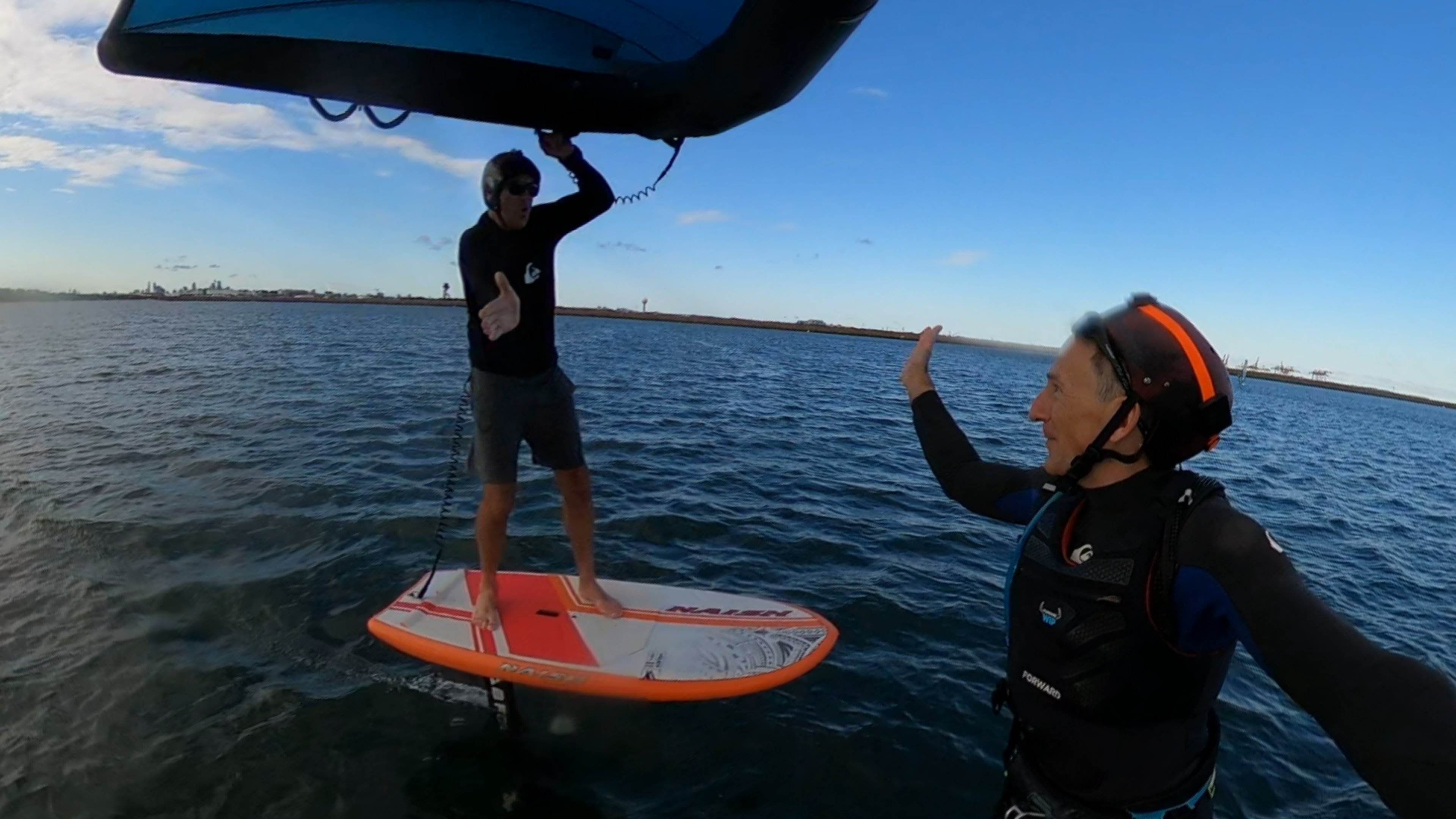 Early Spring day at the end of Winter 2022 with a lot of sails and wings out