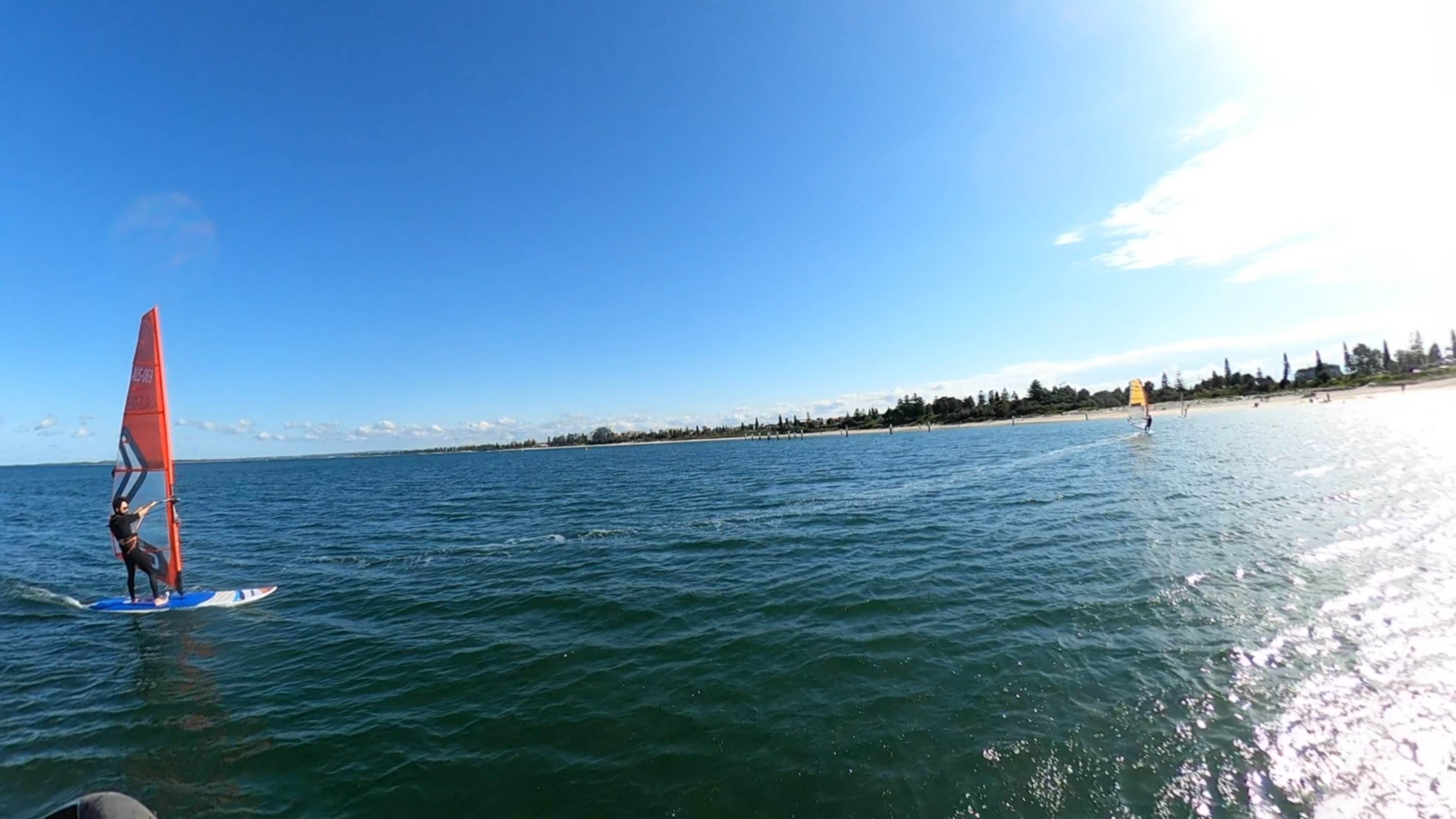 Early Spring day at the end of Winter 2022 with a lot of sails and wings out