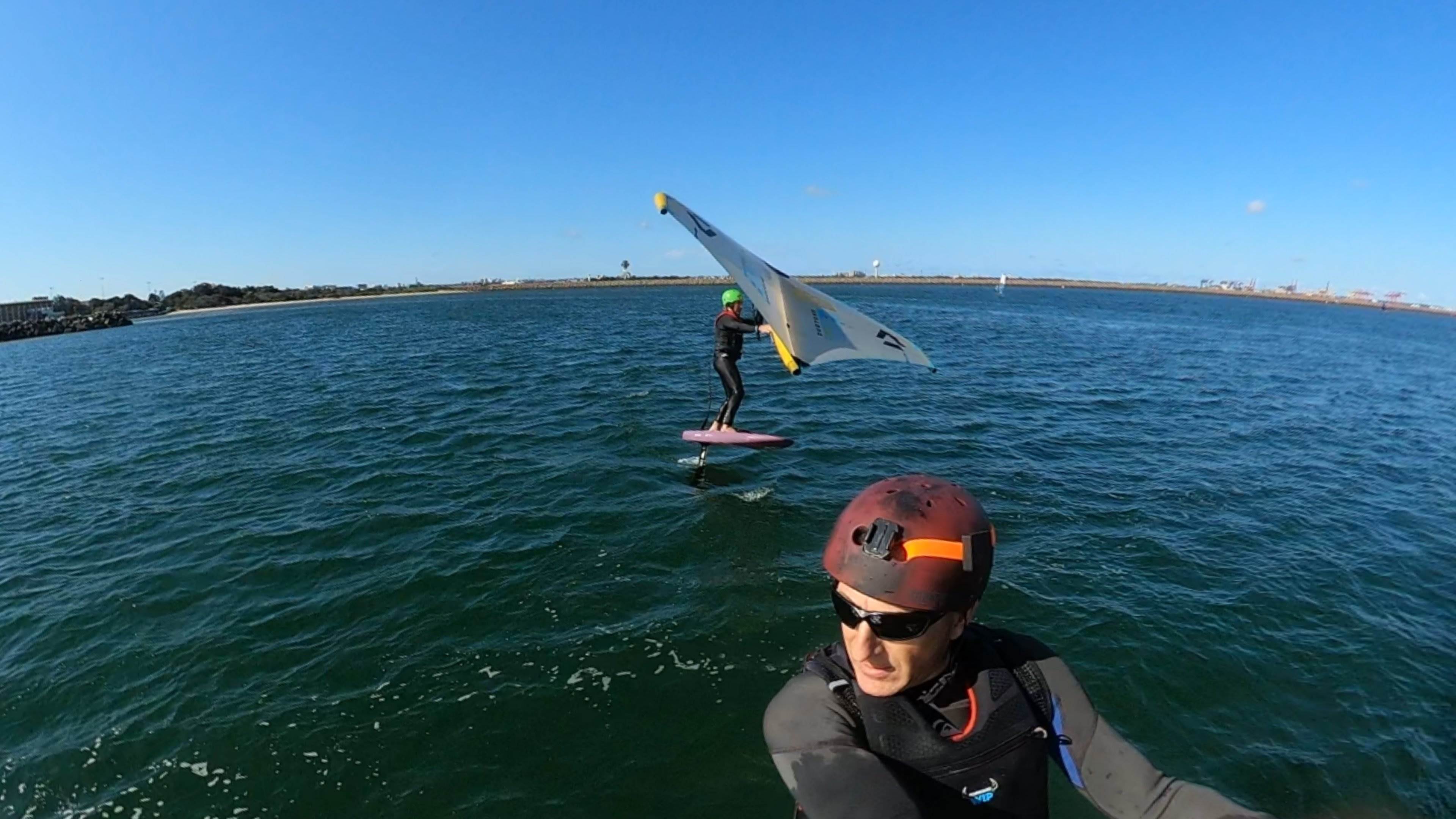 Early Spring day at the end of Winter 2022 with a lot of sails and wings out