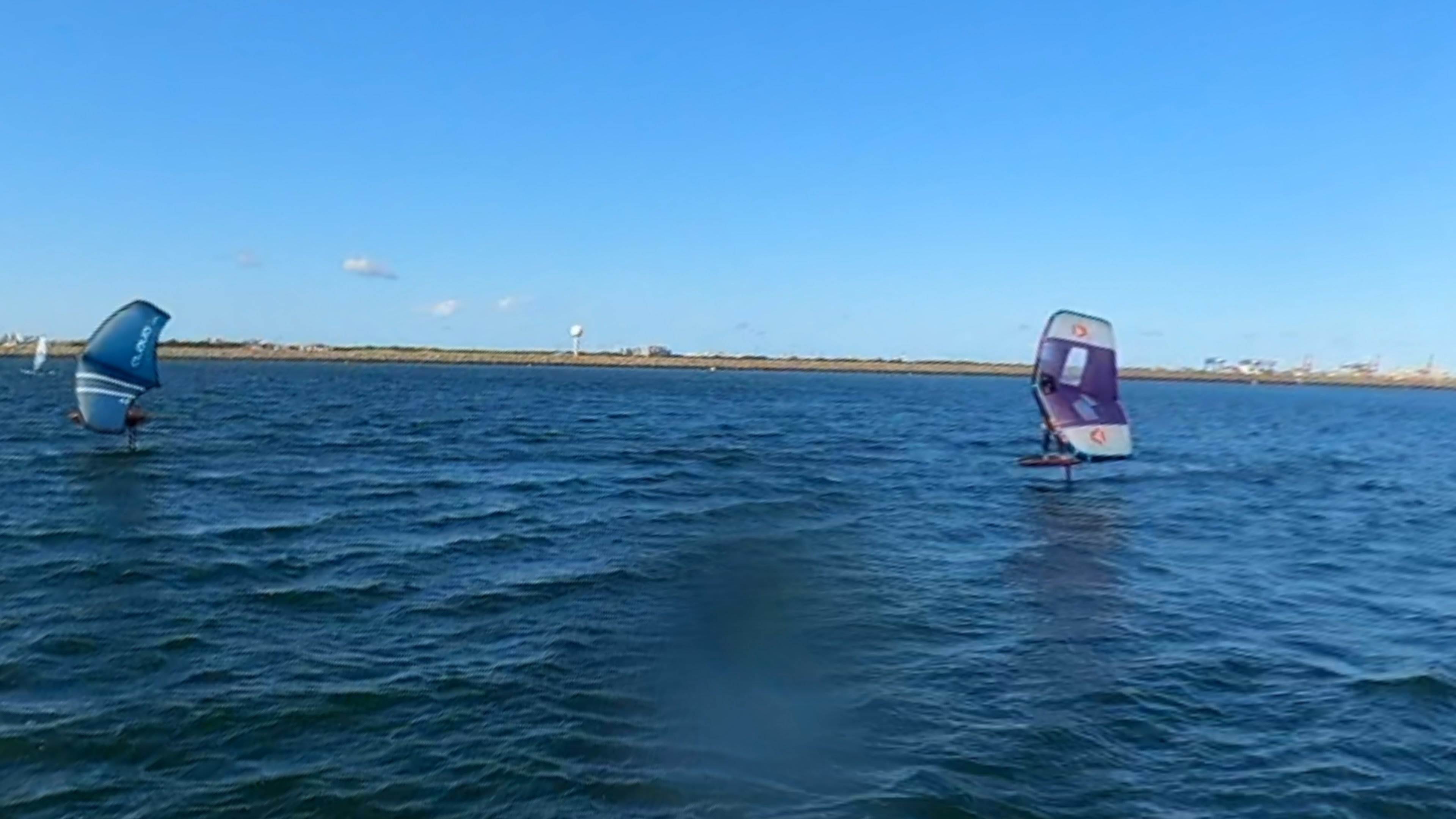 Early Spring day at the end of Winter 2022 with a lot of sails and wings out