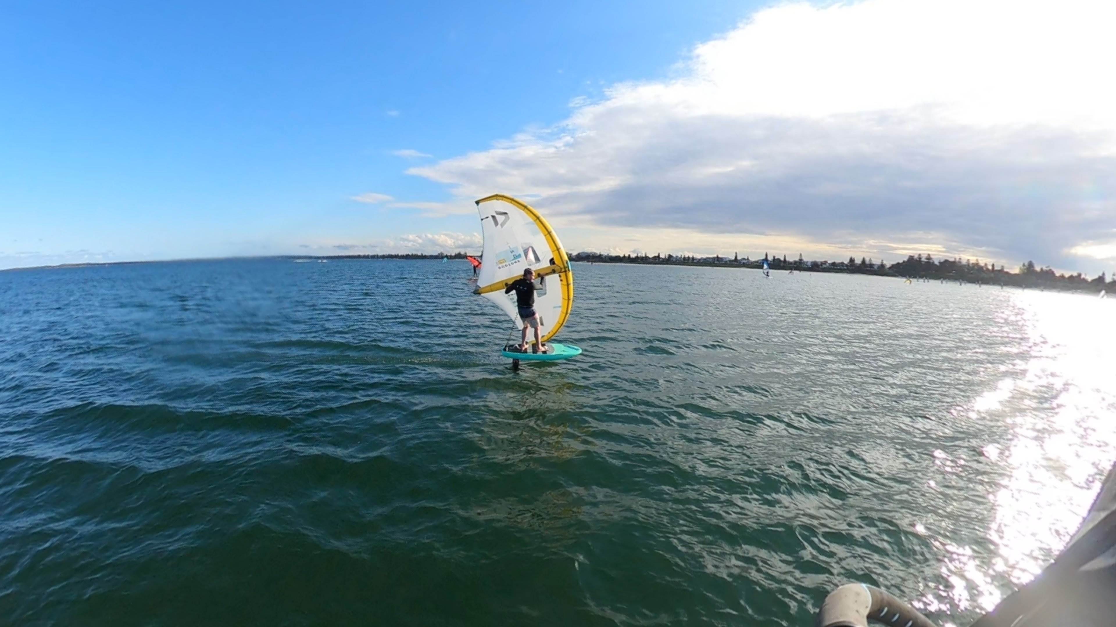 Early Spring day at the end of Winter 2022 with a lot of sails and wings out