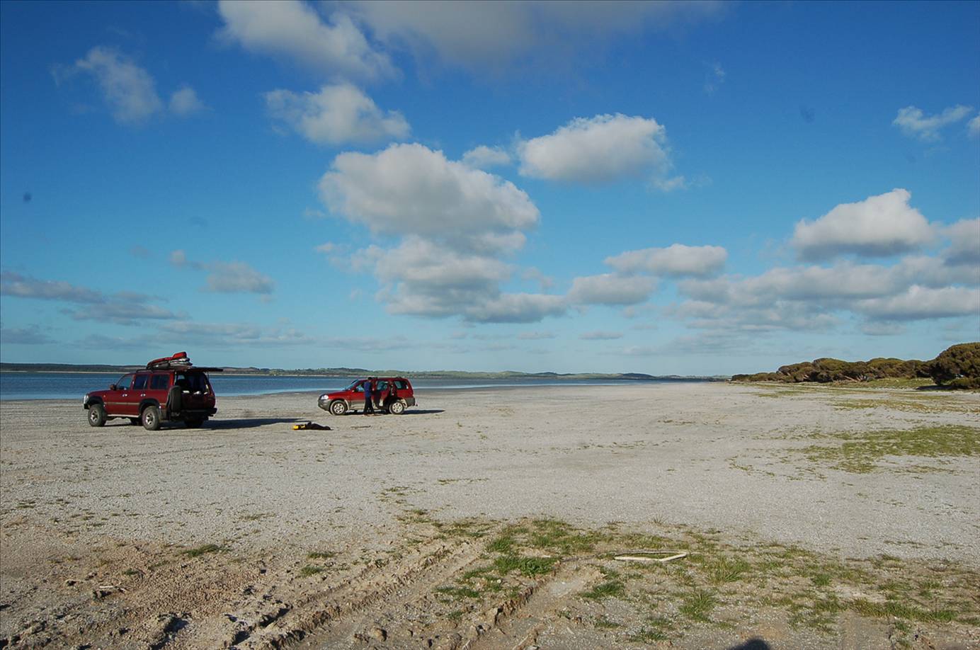 Lake George near Beachport. Not very windy.