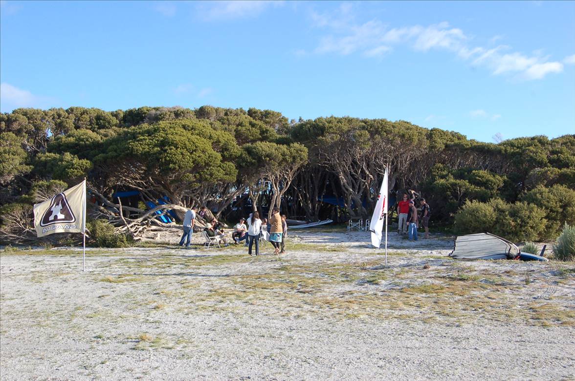 Lake George near Beachport. Not very windy.