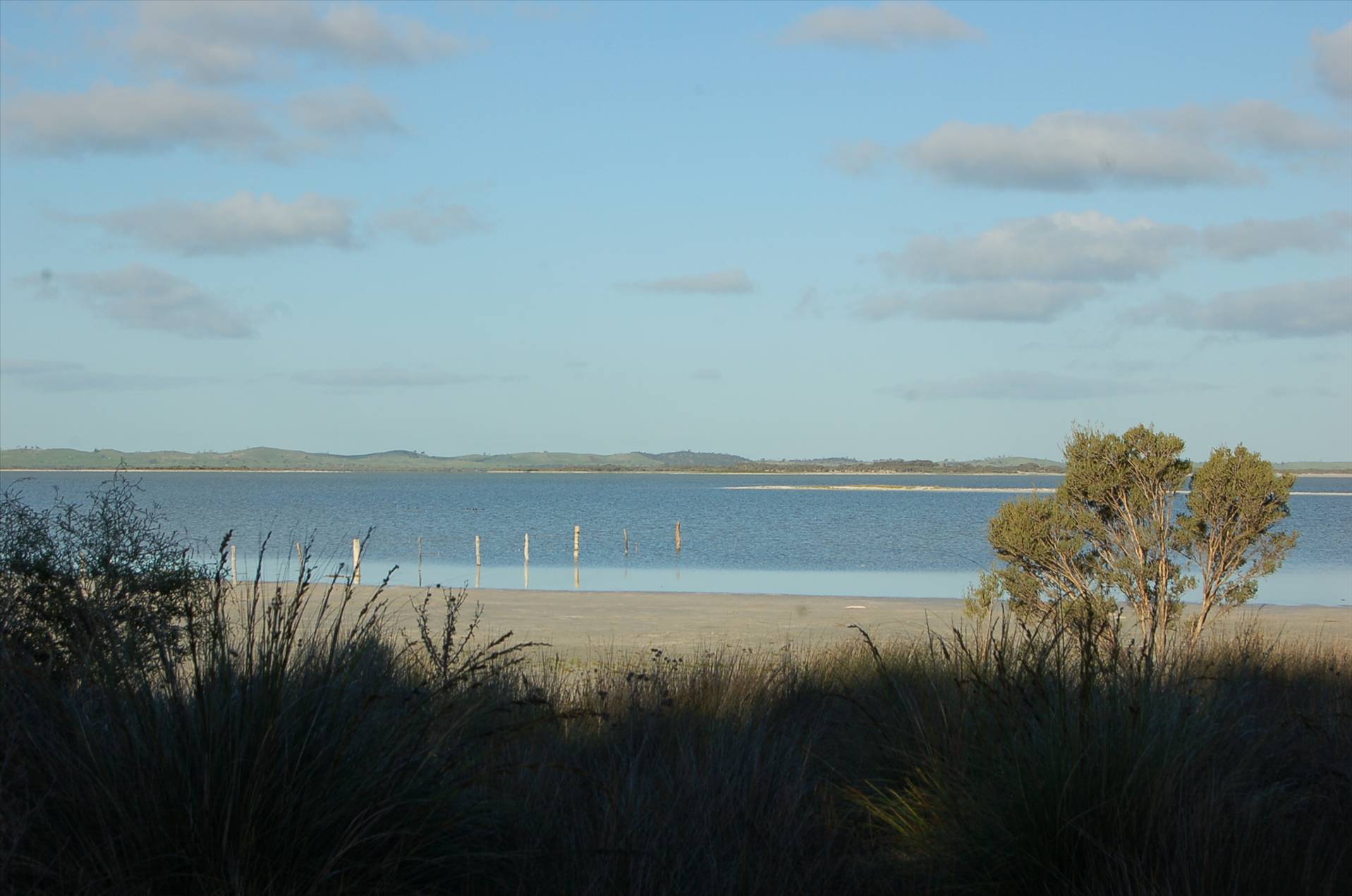 Lake George near Beachport. Not very windy.