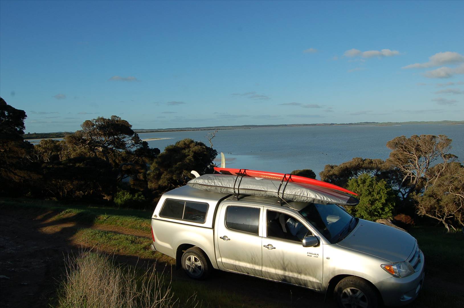 Lake George near Beachport. Not very windy.