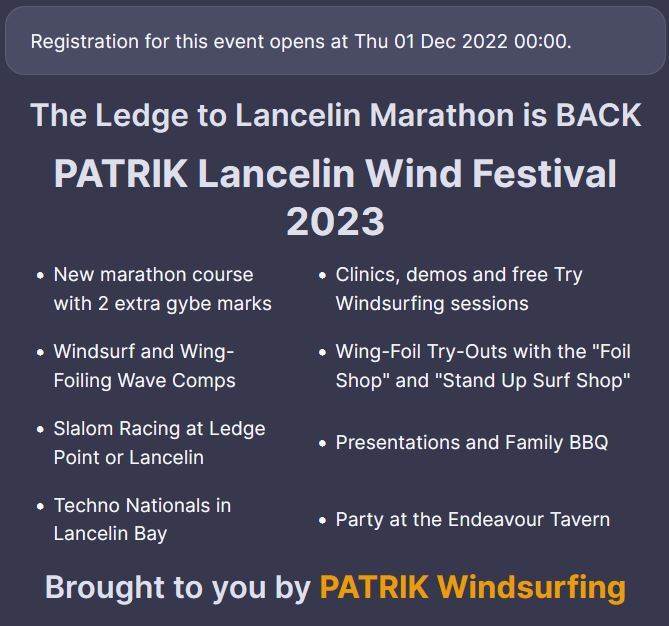 Lancelin Registration 1