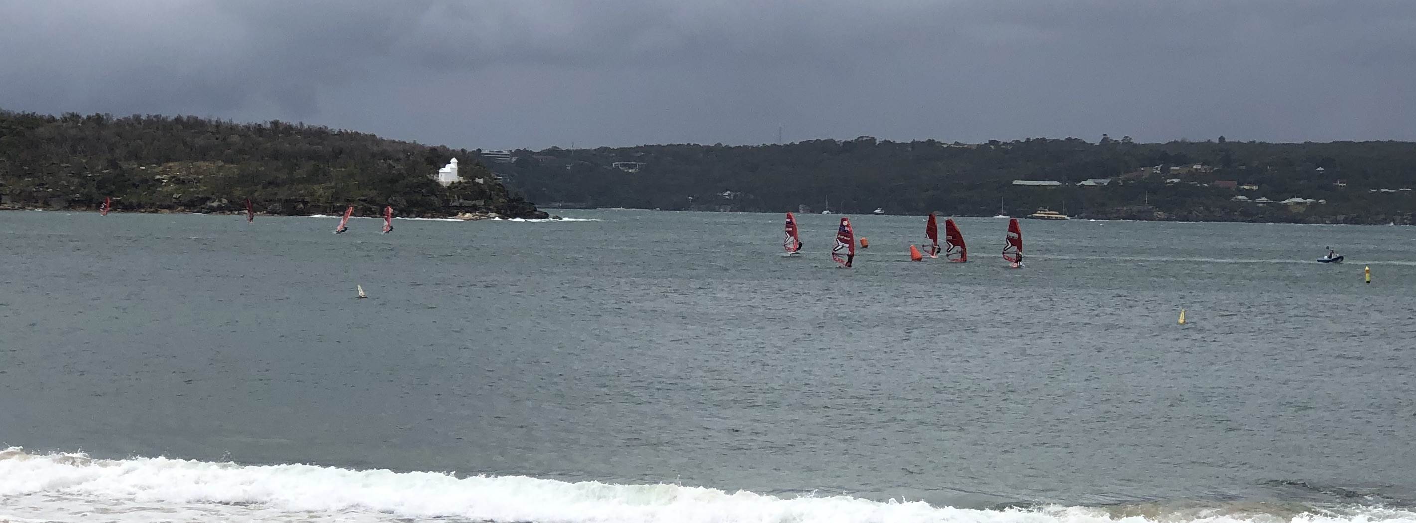 Severne Sails and Foils on Middle Harbour today
