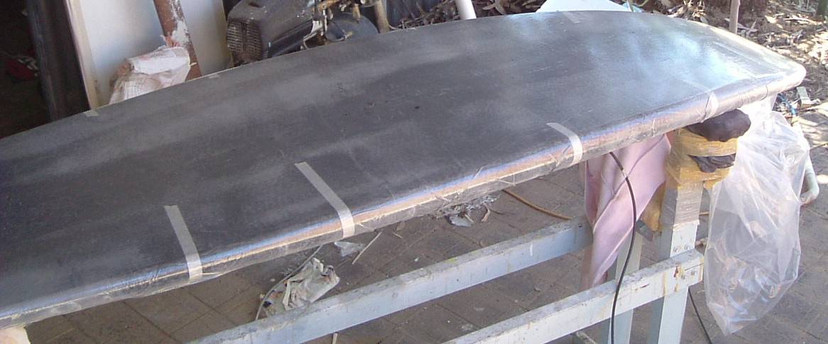 Vac bagging carbon on bottom