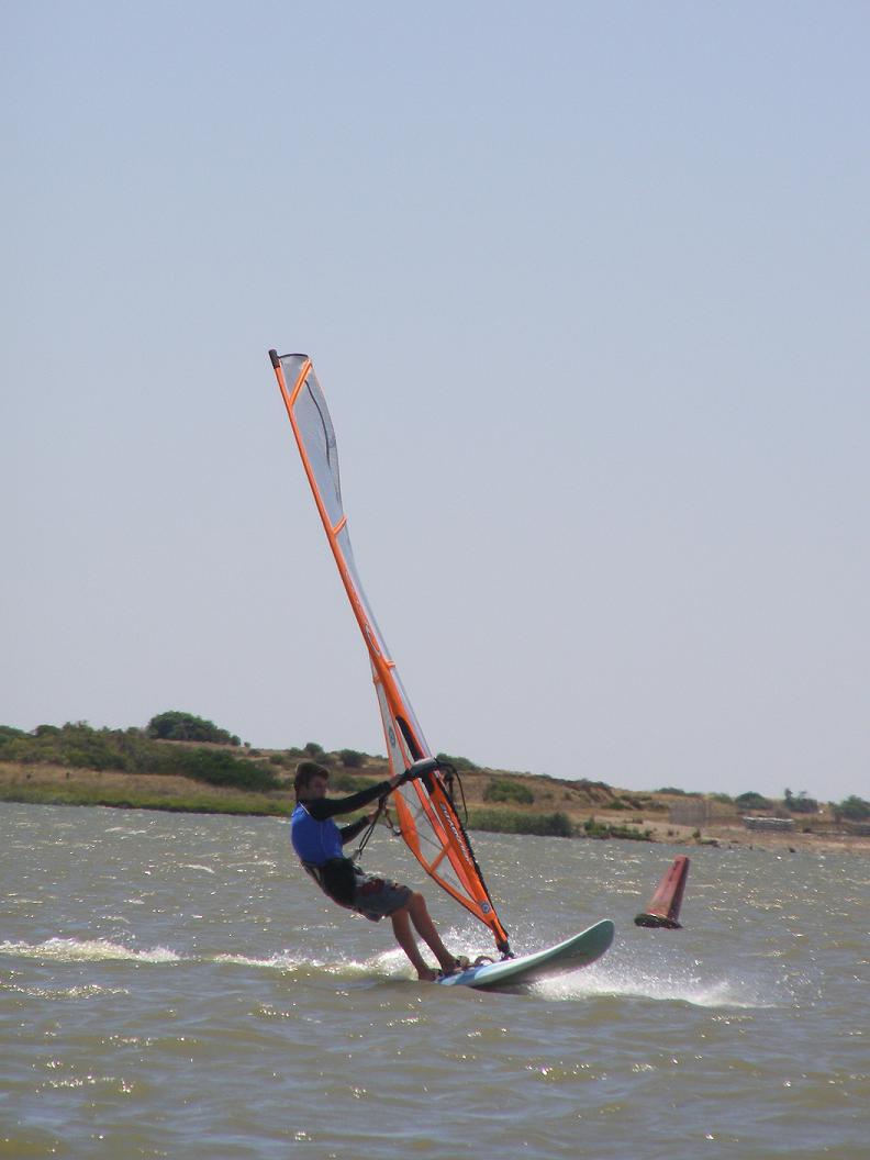 Me windsurfing on the 10th of January 2007