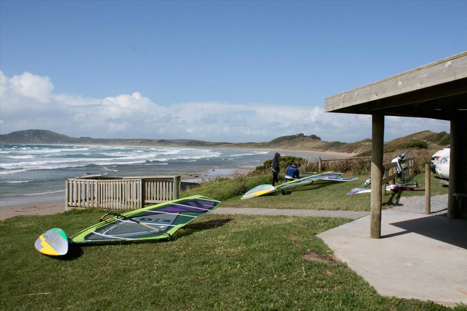 Al, Cameron and John at Marrawah on weekend gone