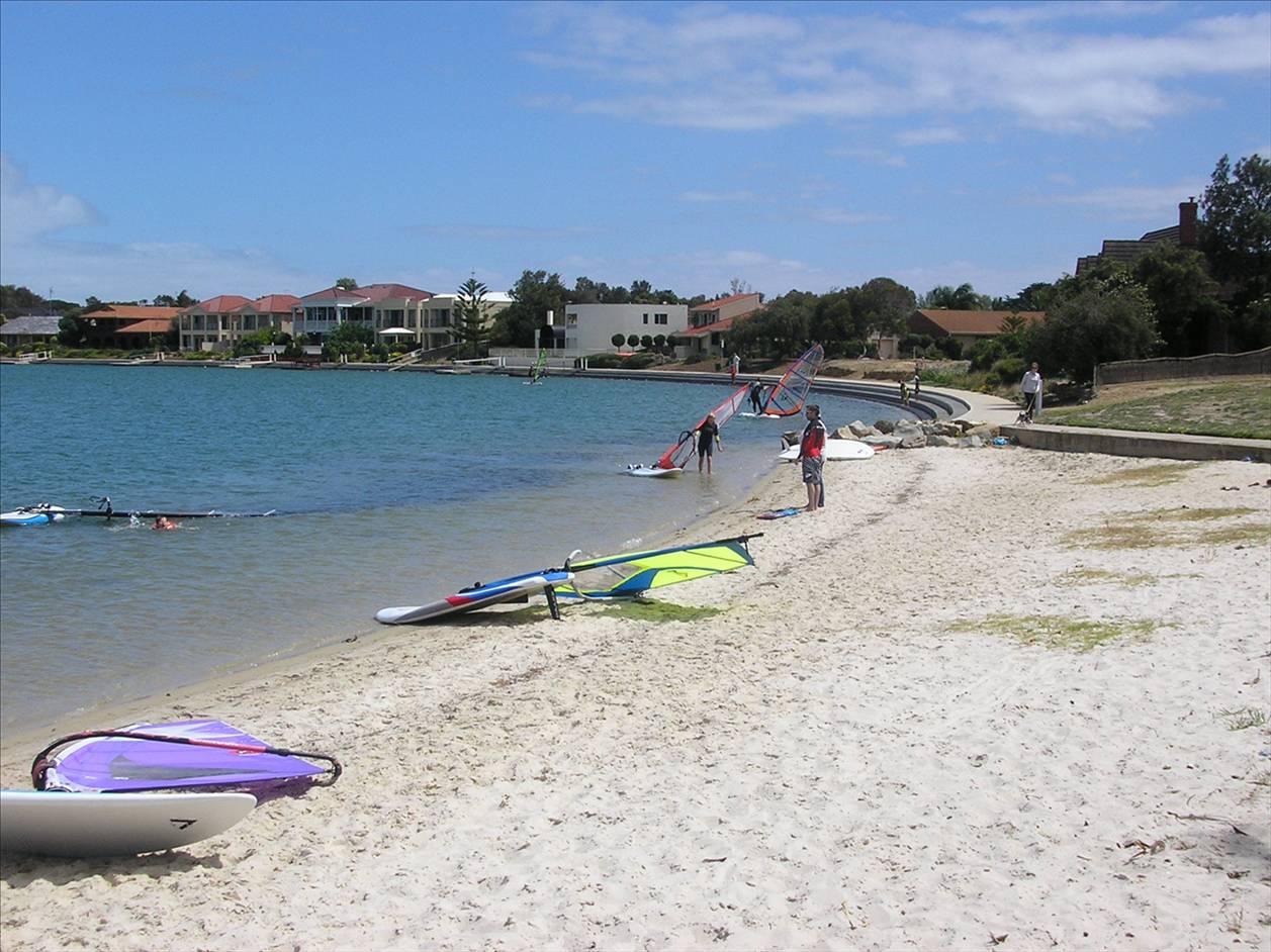 Family Day at West LAkes - not a wave in sight