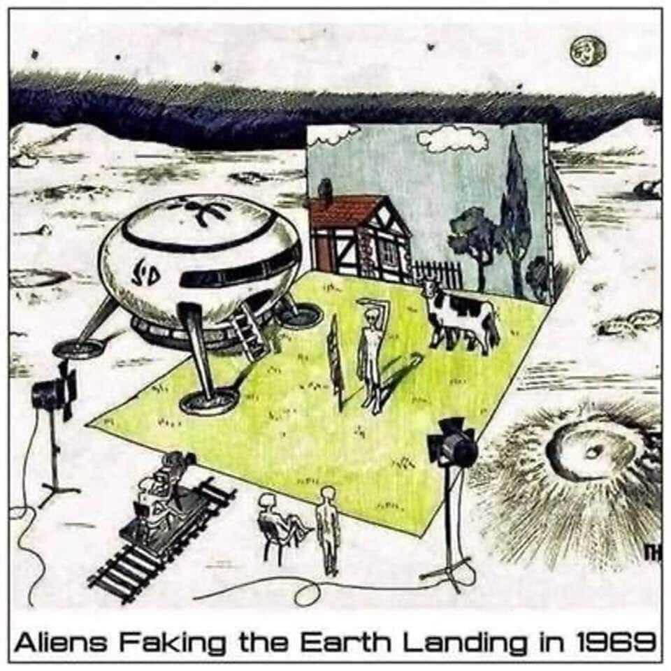 aliens fake landing