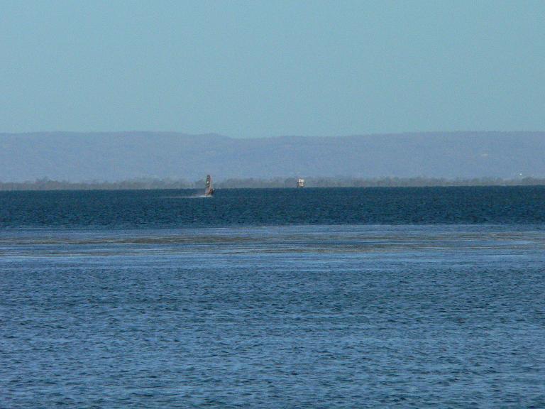 The Big Fella Heading Upwind at end of run