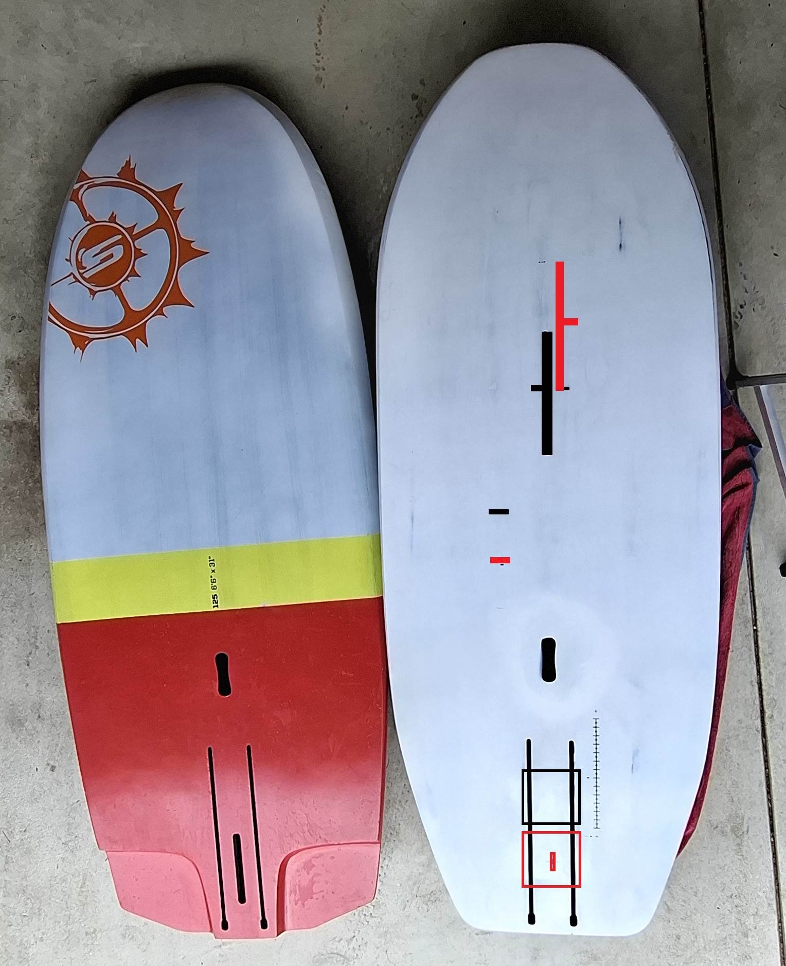 Moz 127l windfoil board