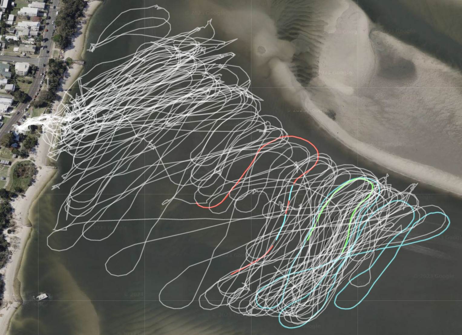 Mikey sailing(?) for 8 hours with a high resolution logger