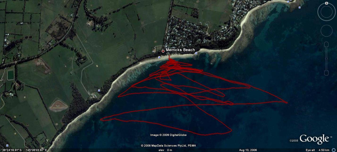 Formula tracks on Westernport Bay