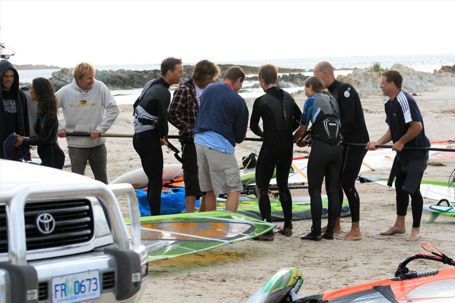 Mast stuck - turns into social event