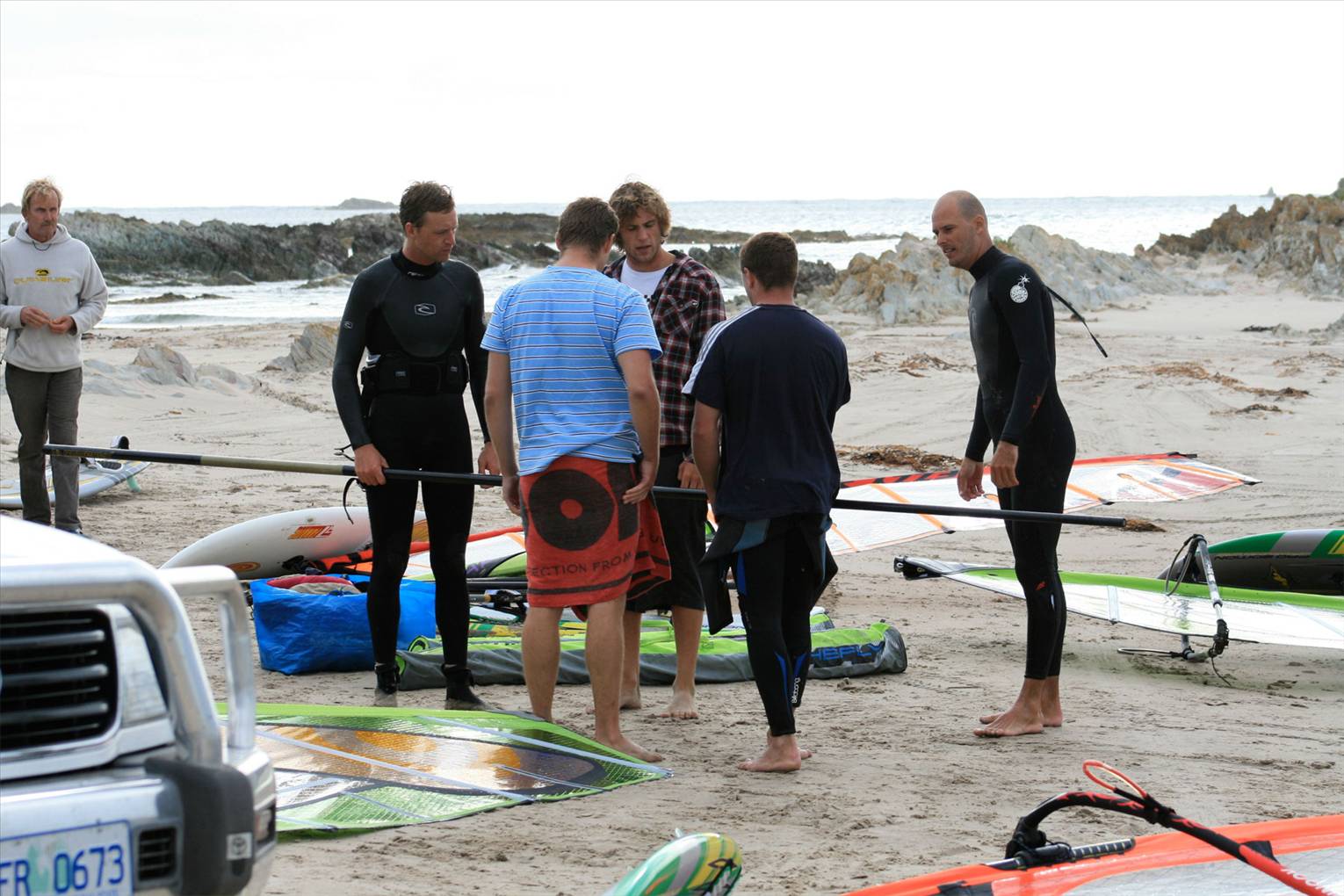 Mast stuck - turns into social event