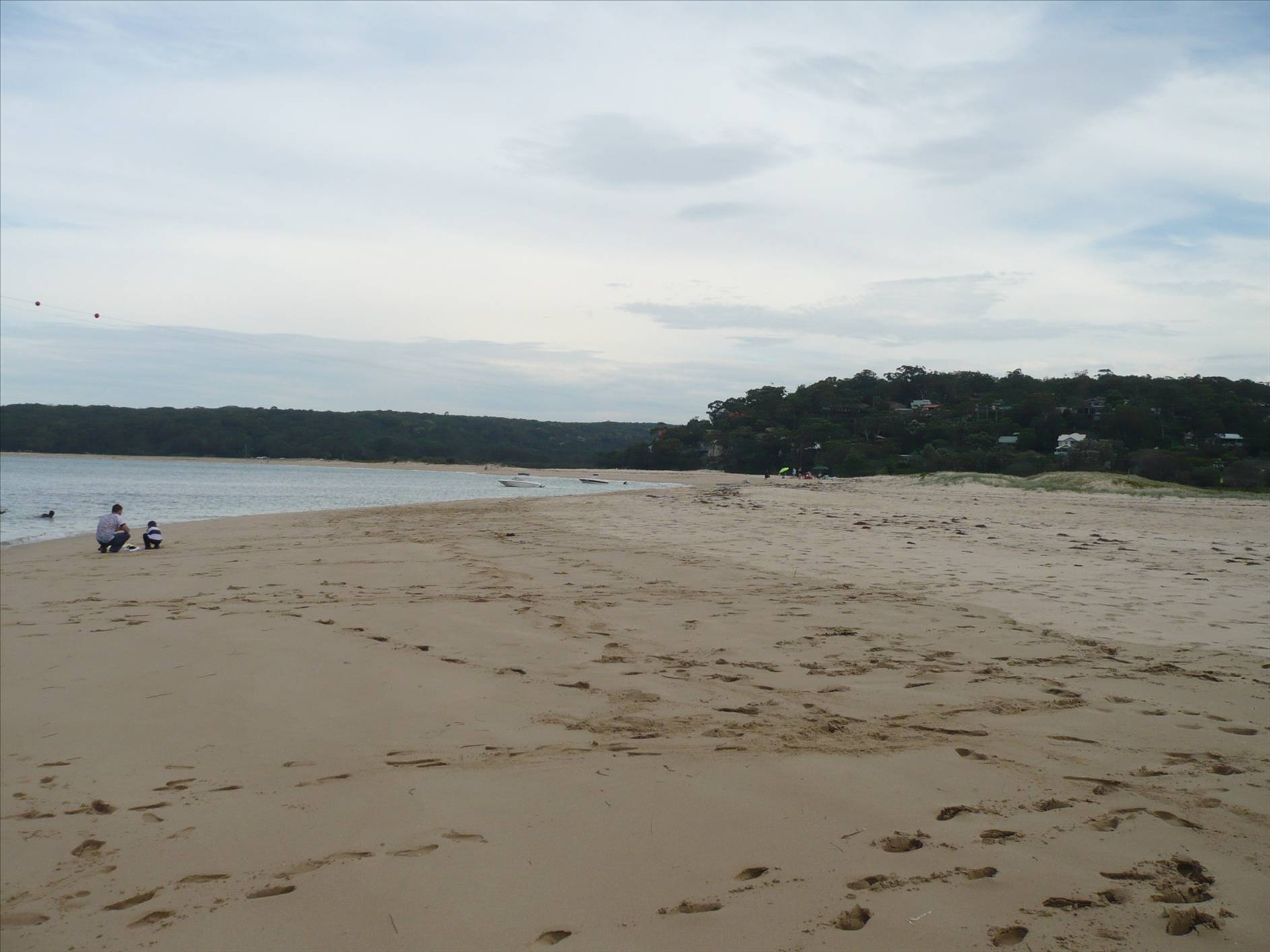 looking south down the spit