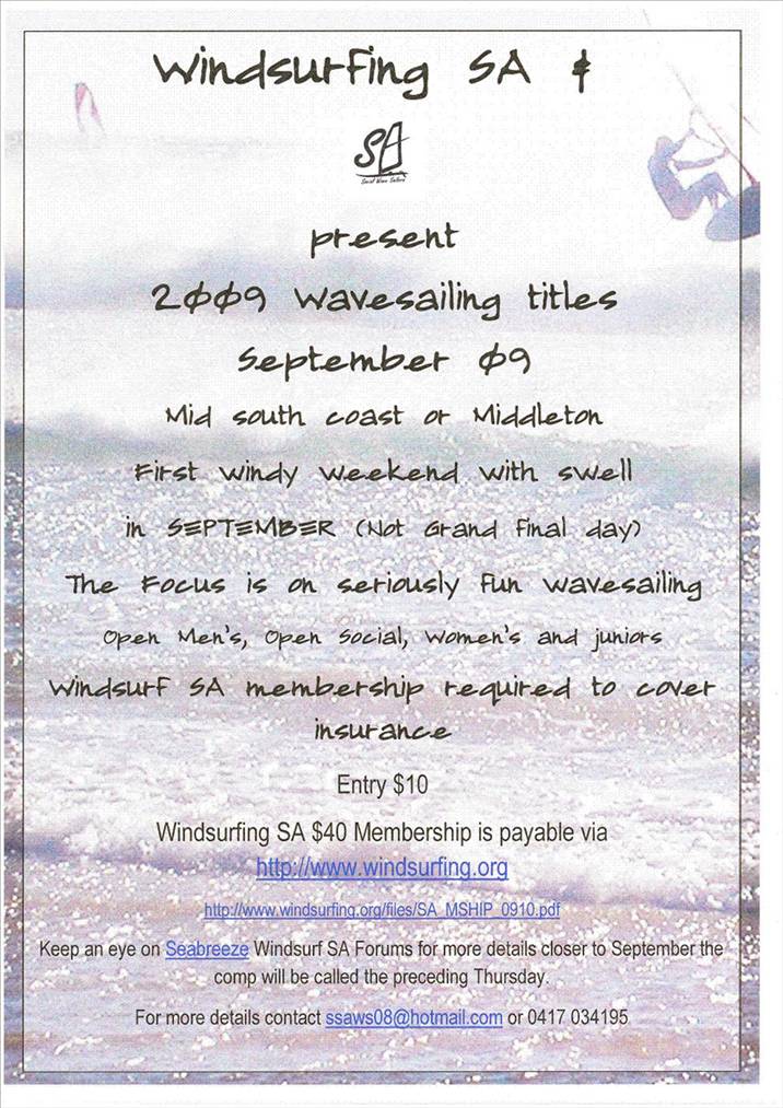 SA Wave Sailing Competition