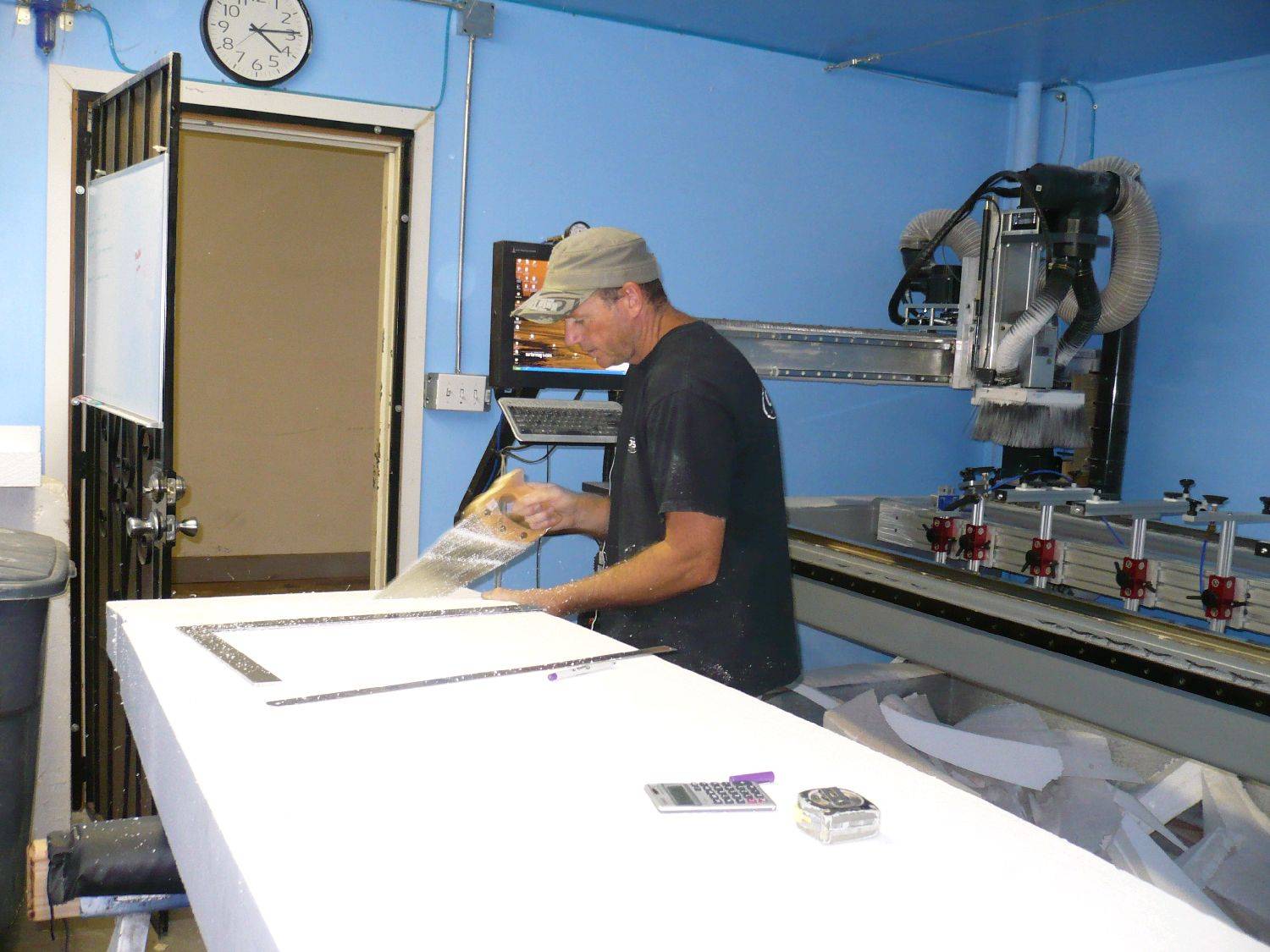 OES SR105  being CNC milled