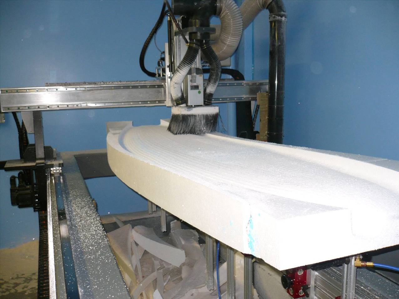 OES SR105  being CNC milled