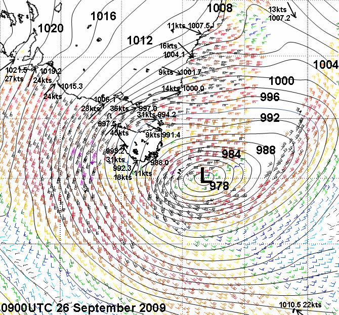 50 knt Super Sunday 27-09-2009