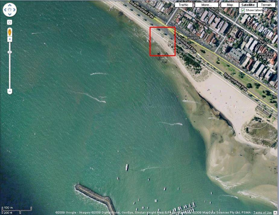 st kilda launch in southerly