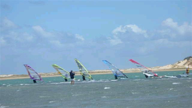 Slalom comp at river mouth