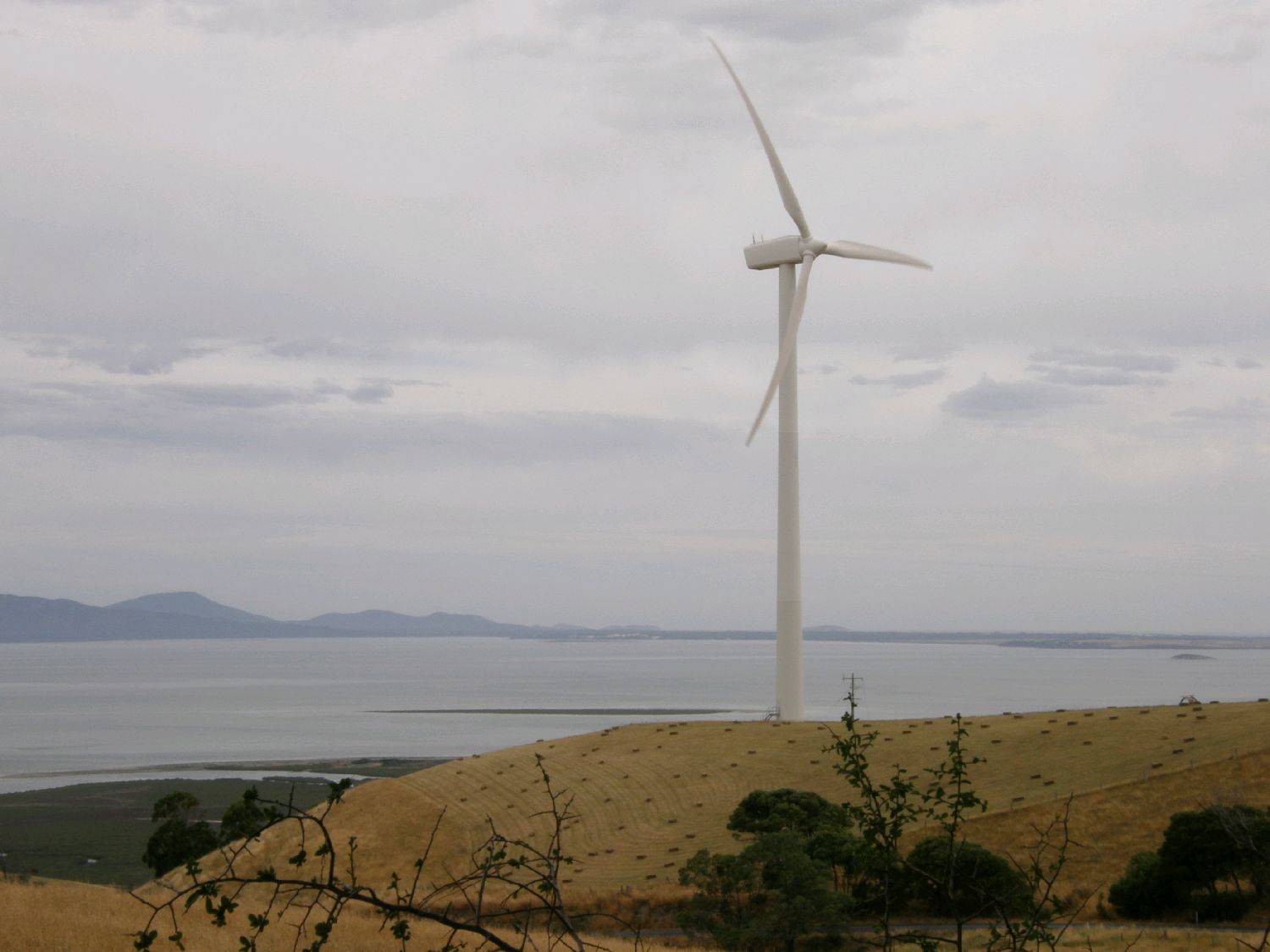 No wind day on the hills surrounding Sandy Point