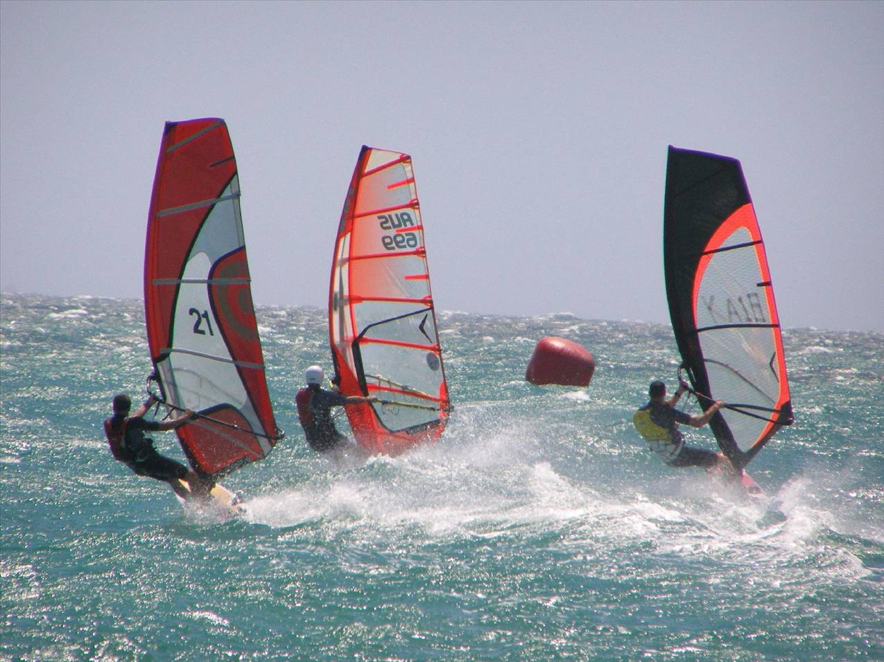 Smoke trails everywhere.