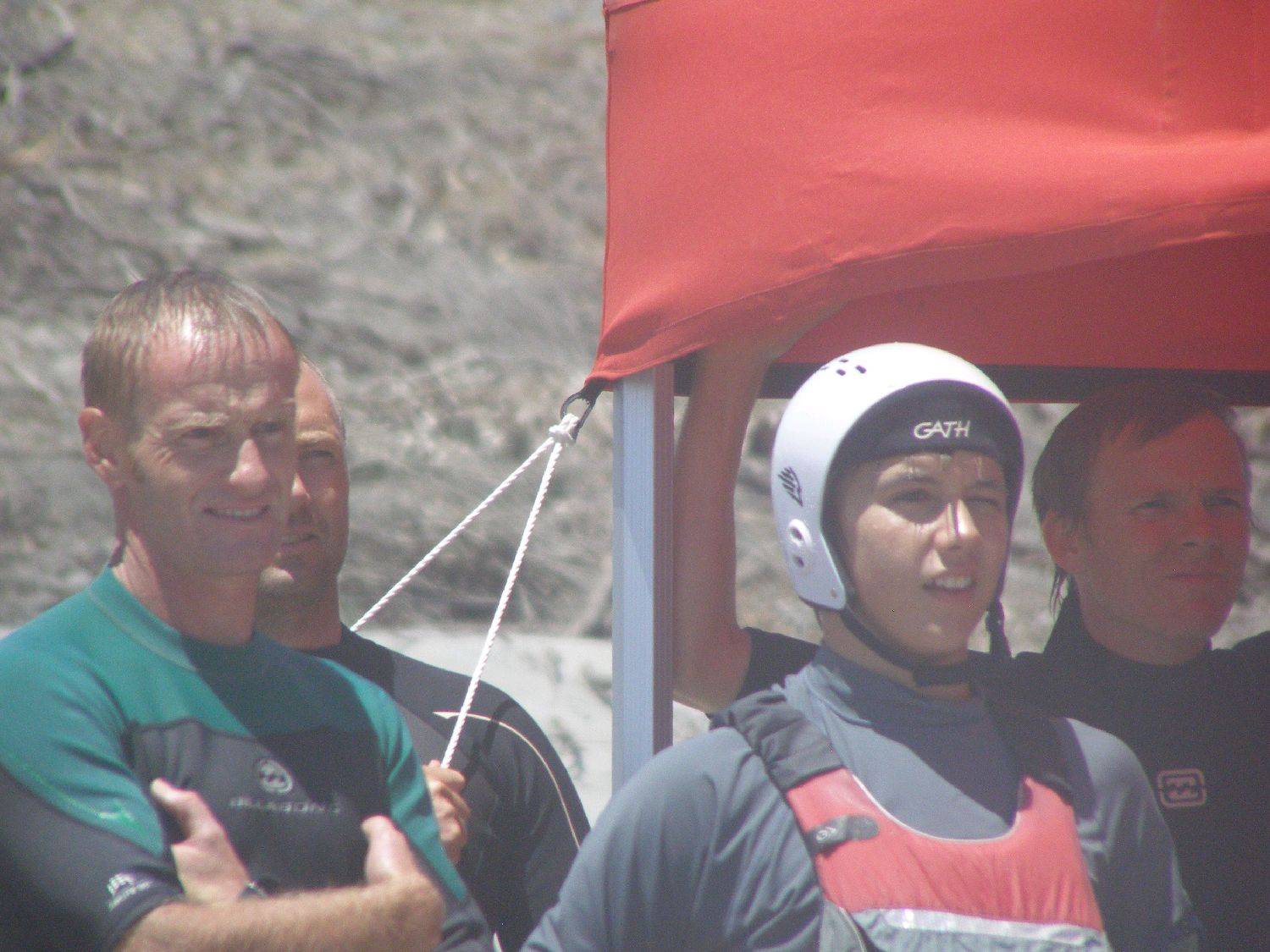 Competitors were enjoying the action too...