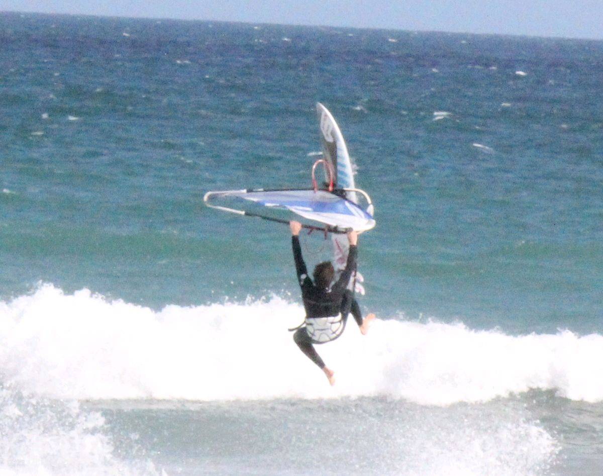 some waves at sandy point yesterday