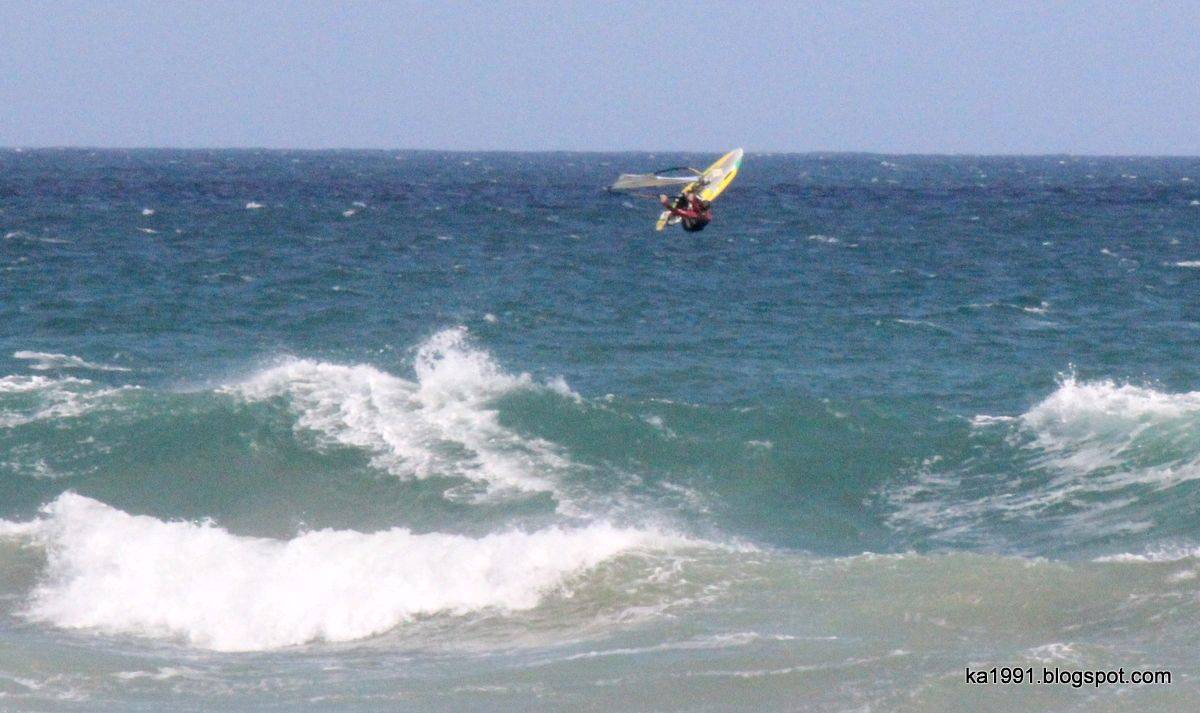 some waves at sandy point yesterday