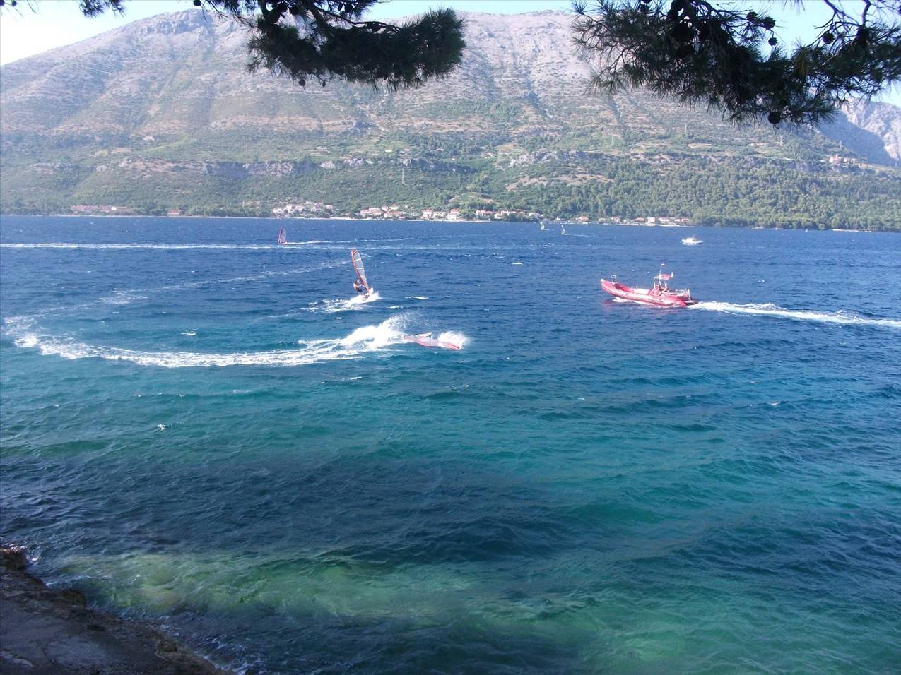 crazy surfing in Korcula Island
