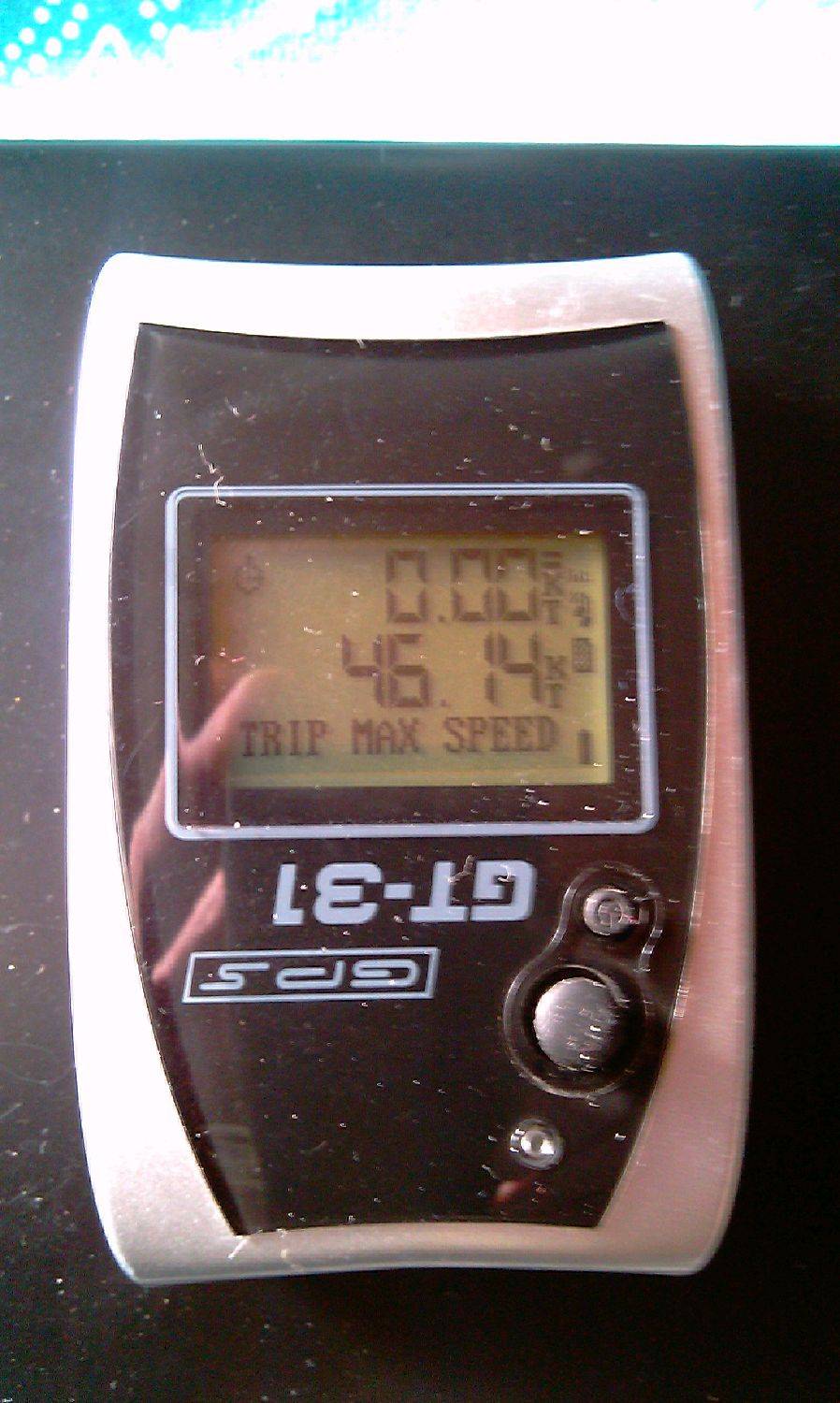 46 knots on the GPS dial