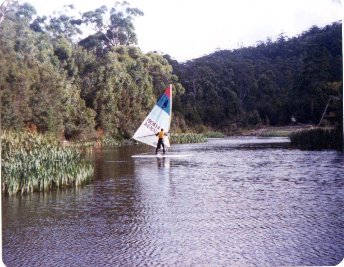 Jacks first windsurf day