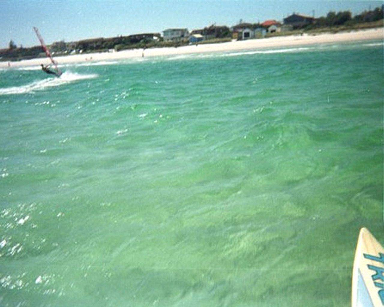 Going for a Tack on the Wave Board