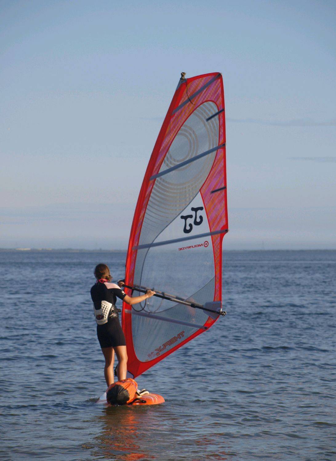 Scout on windsurf expedition