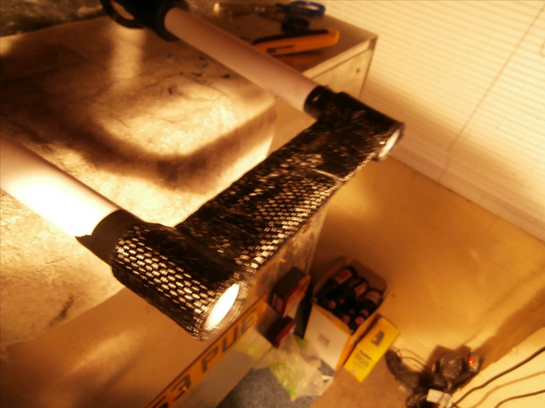 home made carbon wide tail