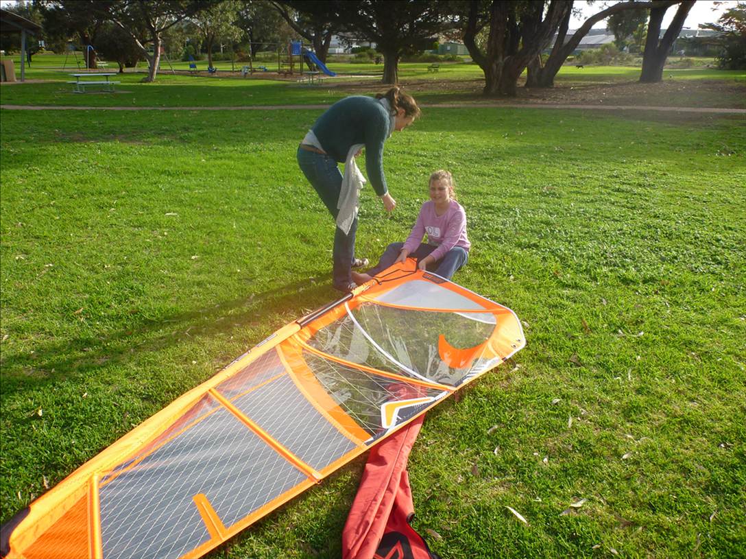 kids windsurfing