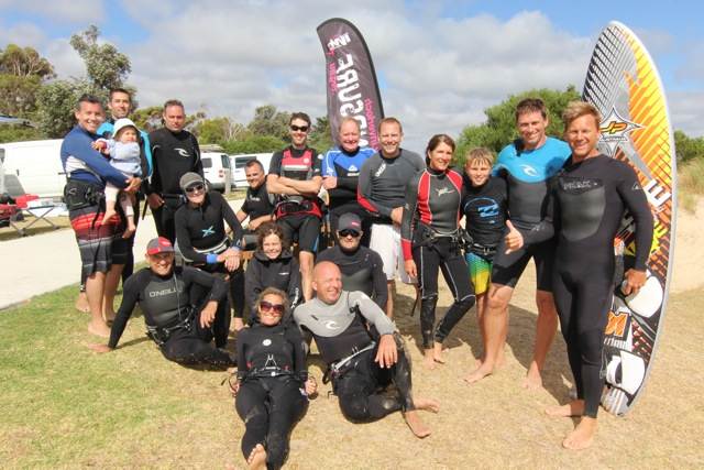 Aussies from the INtuition Windsurfing courses, January 2012