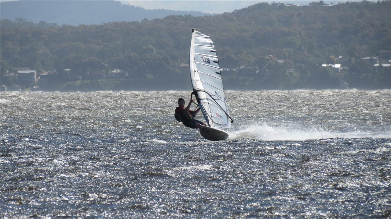 Canton Beach windsurfing 18 March 2013
