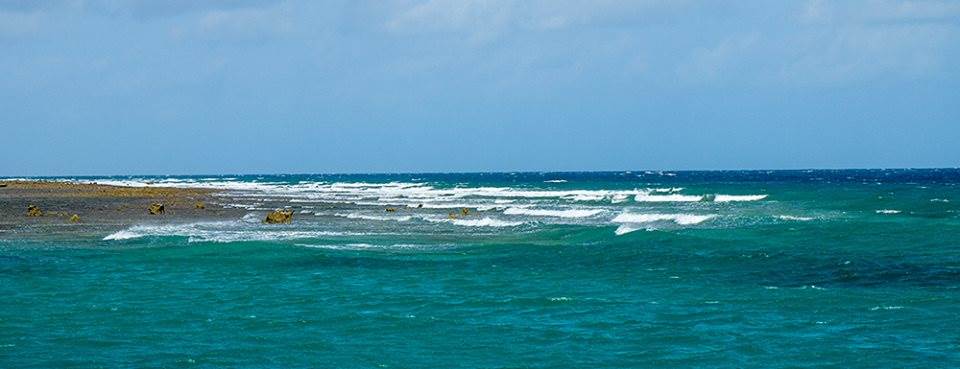 no waves on the reef