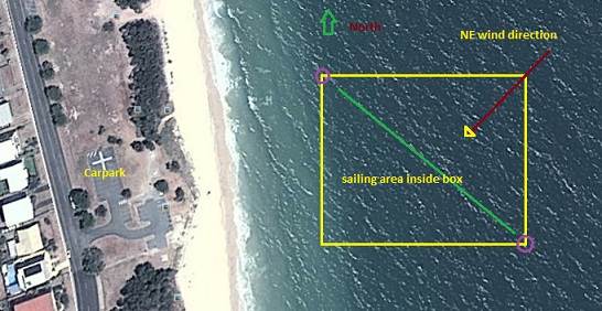 Bribie Freerace course